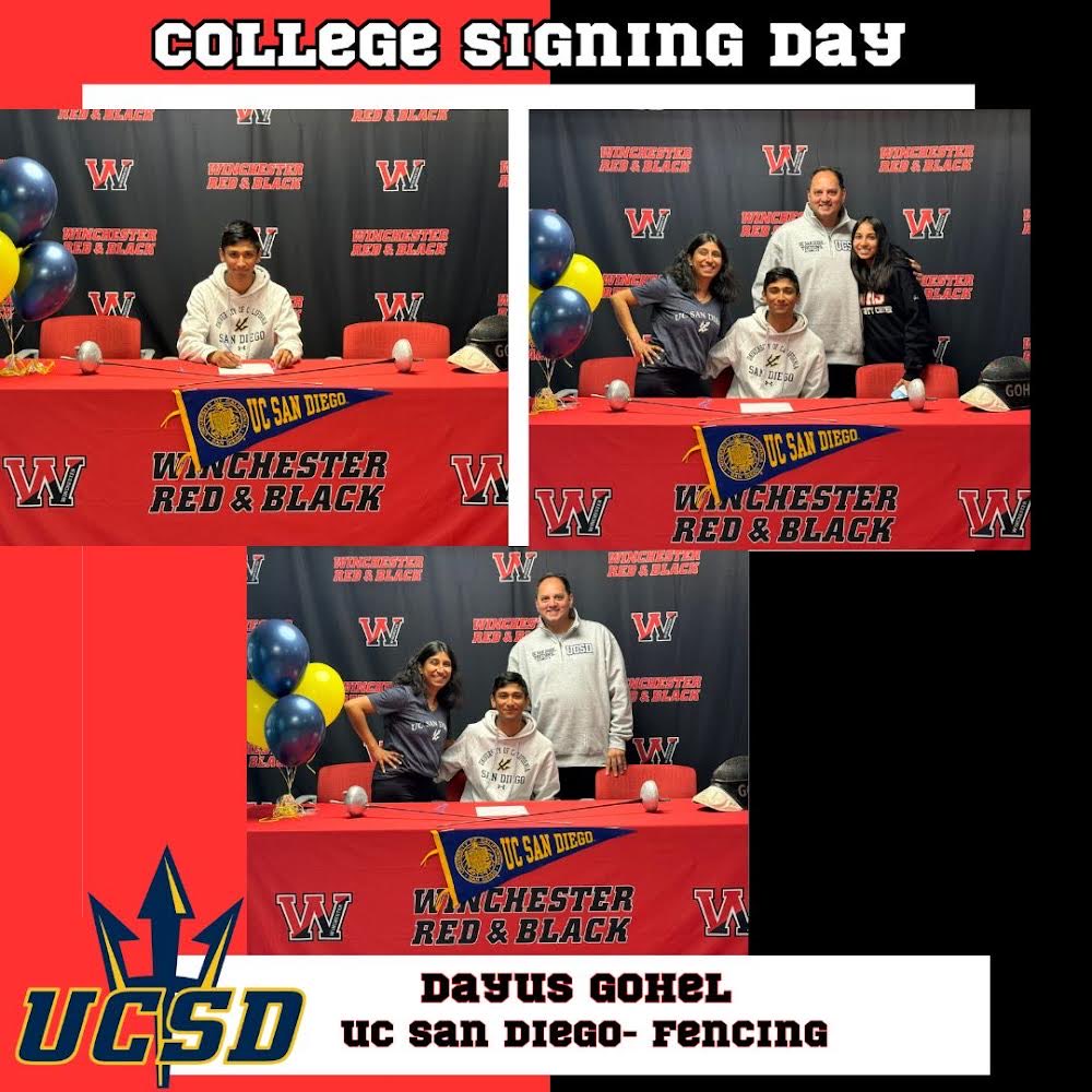 Congratulations to Dayus for signing his NLI to Fence at UC San Diego!