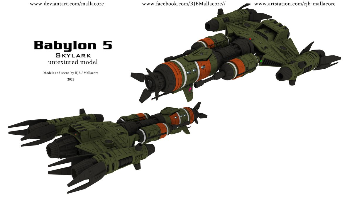 A few more of my Babylon 5 models and fan designs. Enjoy. #scifi #scifiart #starships #spaceships #lightwave3d #3DModel #3dart #scifiartist #Fanart #Babylon5