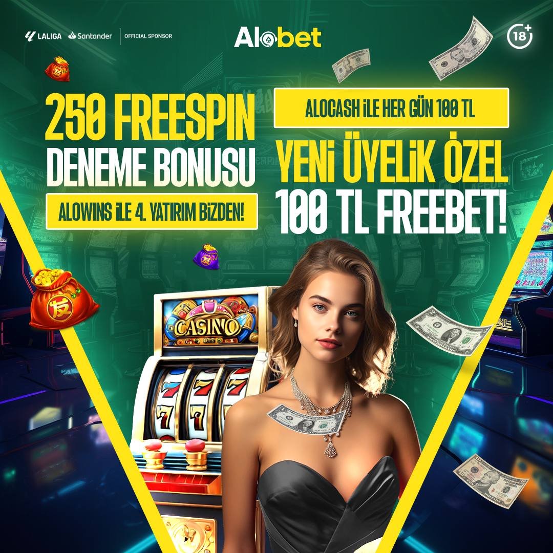 ⭐️250 FREESPİN YA DA 100₺ FREEBET ‼️ ✔️ Hemen #Alobet’e üye ol , Deneme bonuslarından birini kap kazananların arasında yerini al ! 💯 Bitmedi ! Birbirinden özel bonuslar ile kazancını katlamaya devam et ! ⚡️Bir Alo Size Yeter ! 🌐 Güncel Adresimiz: t2m.io/alobet