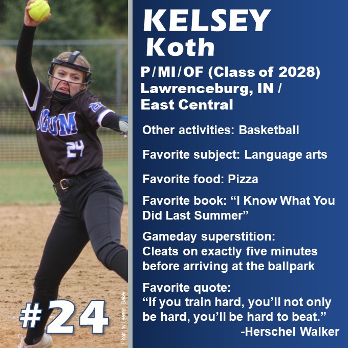 Where did April go? We're just 24 days away from getting  #TheDoom12 back together in tourney action! And here are the details on our #24, @KelseyKoth. #DoomStrong #HustleandHeart