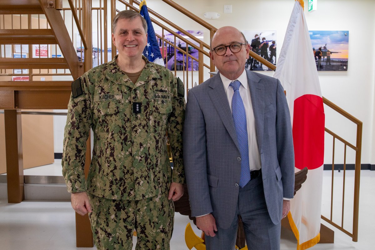 IG Storch is currently in U.S. Indo-Pacific Command to meet with leaders regarding the challenges they face and potential areas of oversight. Yesterday, IG Storch met with Vice Admiral Fred Kacher, Commander of the @US7thFleet at Command Fleet Activities Yokosuka, Japan.