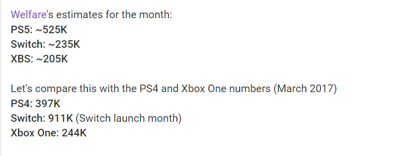 According to Welfare estimates, on same time period, ps5 is doing better than ps4, will xbox series doing wort that xbox one (on NPD USA)

Ps5 very close on being 3:1 on xbox biggest market on March 2024.

What a fuckin disaster.
