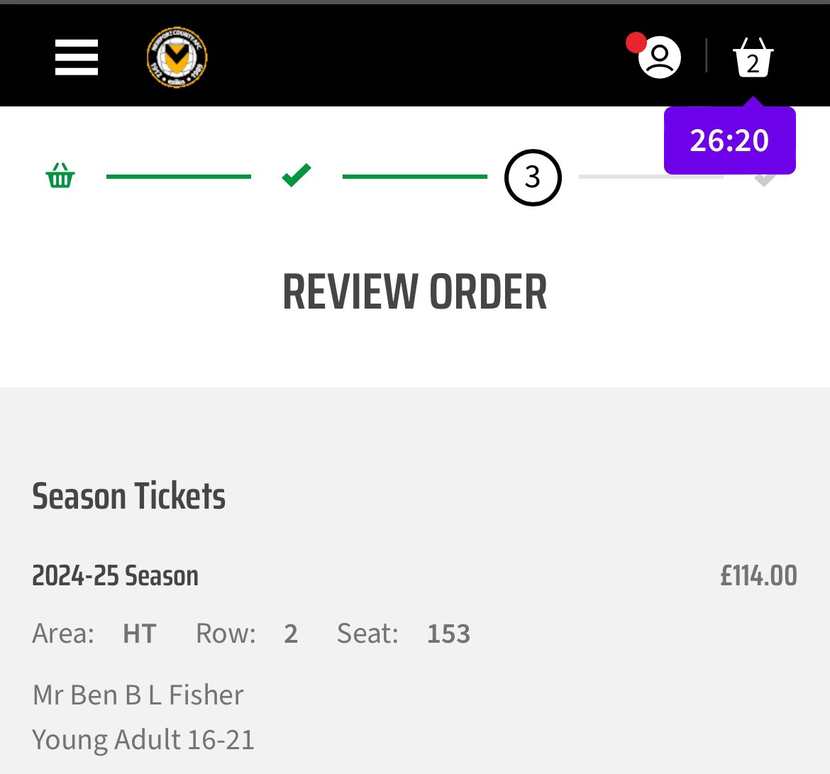 Season ticket renewed✅

Up the fucking Port🟠 #NCAFC