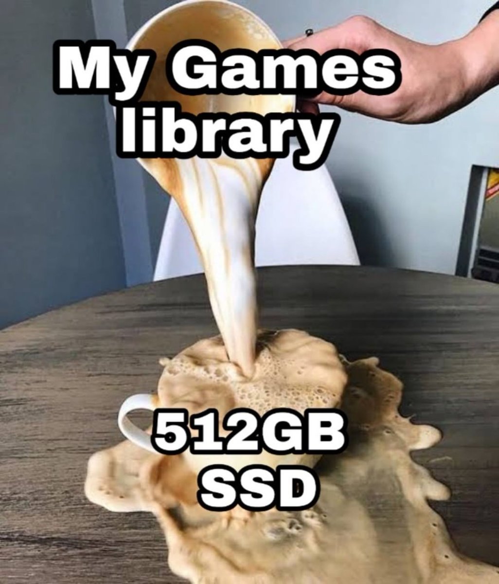 MY games library vs MY SSD

#gamingcommunity #gaming #pc #pcmr
#consolegames #gamer #gamerlife #gaminggear #gamingmeme #gamingnews #gamingpc #meme #memes #Pcmr #pcmrmeme
#GAMERS #GAMERSMEME #GAMERMEME #PCBuild #PCBuilding