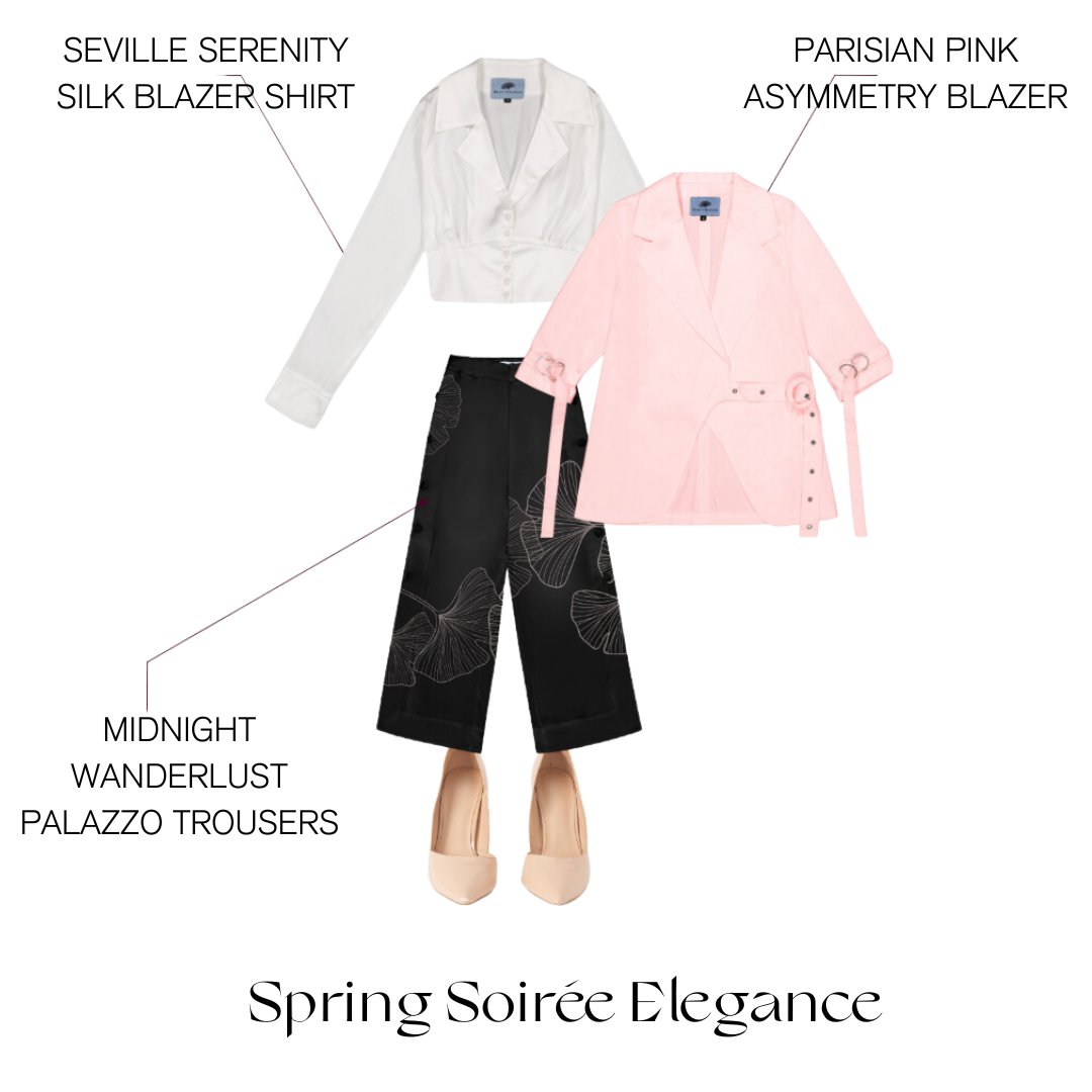 Step up your style game with #StefMouchie's Spring Soirée Elegance look! 🌟 Perfect for anyone who loves Emma Watson's elegance or Zendaya's boldness. Ready to wear luxury that cares for the planet 🌍 #EcoFashion #CelebStyle