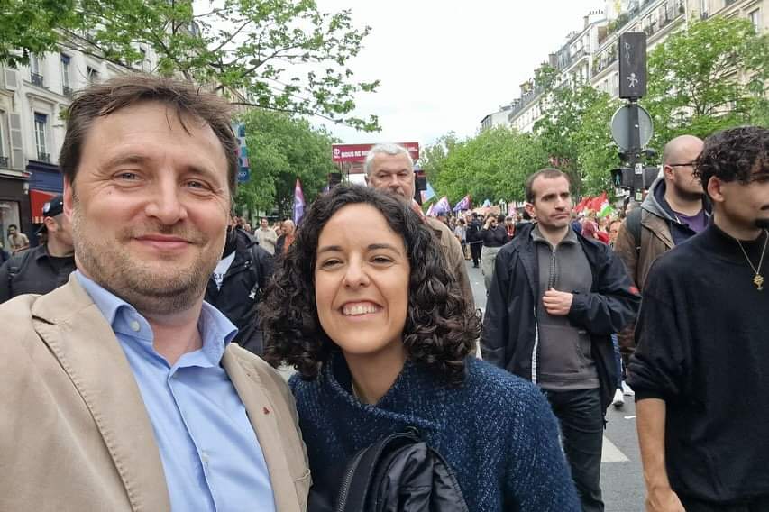 Mobilisation du #1erMai2024 en nombre, festive et combattive à Paris ! On continue le combat pour l’émancipation des travailleurs et des travailleuses, pour la paix ✊