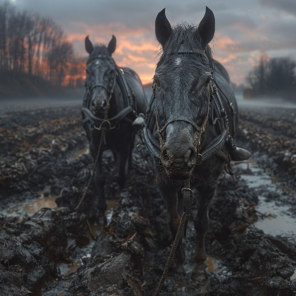 Instagram --> buff.ly/3wiRDsI
🌟Horse-Drawn Plow 🌟

#HorseDrawnPlow #AgriculturalHeritage #TillingTheLand #FarmingTradition #MedievalHarvest #aiart #digitalart #aiartists #aigeneratedart #conceptart #abstractart #modernart #aiart