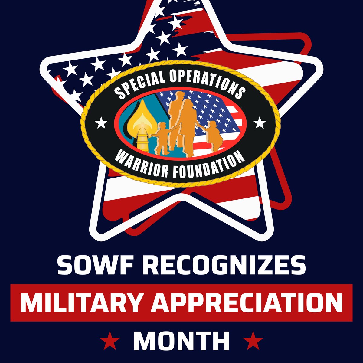 WE APPRECIATE YOU ❤️ The month of May is #MilitaryAppreciationMonth! It's a time designated to recognize the contributions, sacrifices, and service of the members of the armed forces. The #SOWF team extends our deepest gratitude to the courageous men and women who serve.