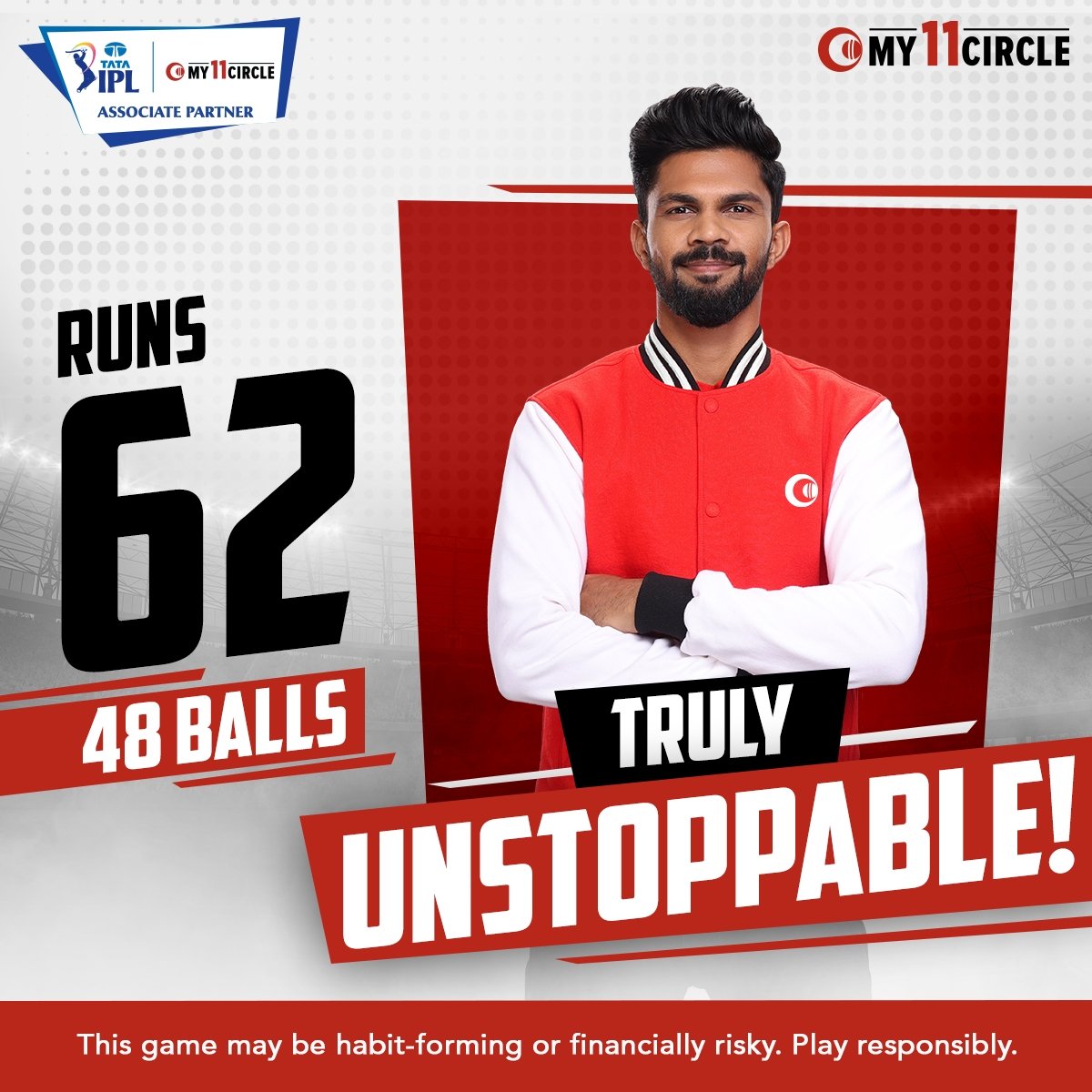 Kudos Ruturaj, for putting up a brilliant performance by scoring 62 runs against Punjab. 🤩

#My11CircleBadiShuruwaatBadiBaat #TATAIPL2024 #CHEvsPUN #My11Circle #FantasyCricket #Cricket #ruturajgaikwad