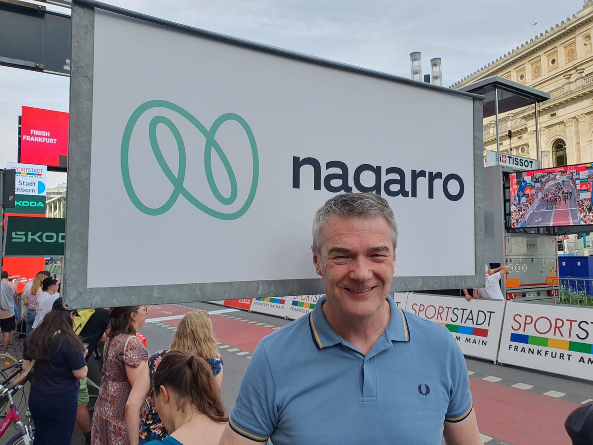 Heute beim #Radklassiker Eschborn Frankfurt war die börsennotierte #Nagarro wieder prominenter Sponsor direkt beim Ziel an der Alten Oper Frankfurt.