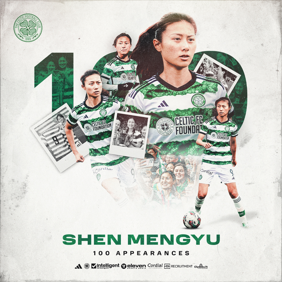 Another players joins the 💯 club 🙌

Congratulations to @shen_mengyu, who is set to make her 100th appearance for the club after taking her place in the starting XI this evening 👏

#CELCIT | #SWPL | #COYGIG🍀