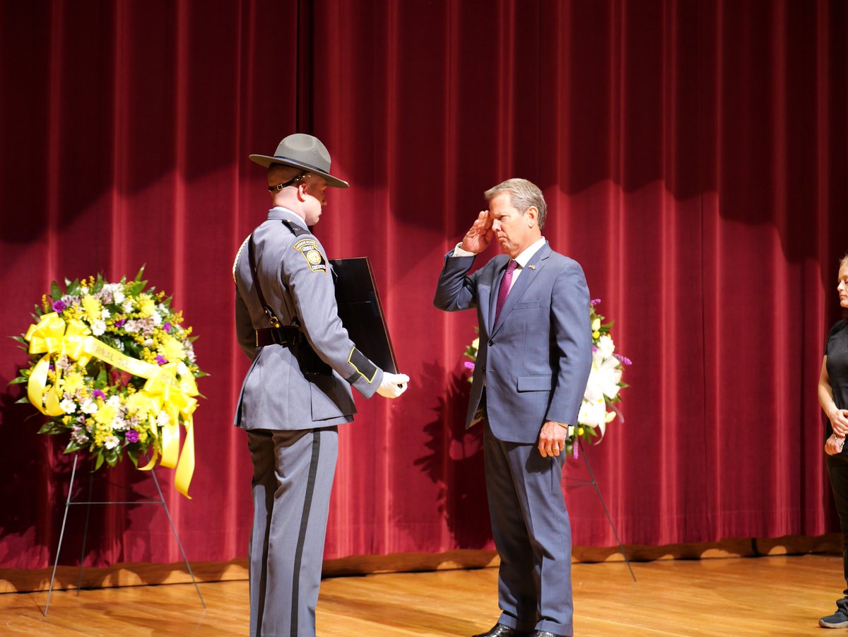 Today in Forsyth, the 2024 Public Safety Memorial Ceremony @GPSTC. #govkemp #paroleworks #parolestrong