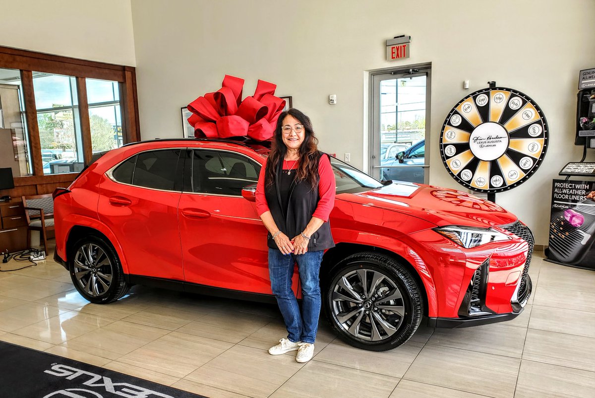 Happy Wednesday!
Kathy says she loves the UX 250h! She must, this is her 2nd. What's not to love about a car that's fun to drive and gets est 41mpg! Thank you again Kathy! Call me 803.640.7952 #Lexus #UX250h #experienceamazing  #driveitlikeyoustoleit