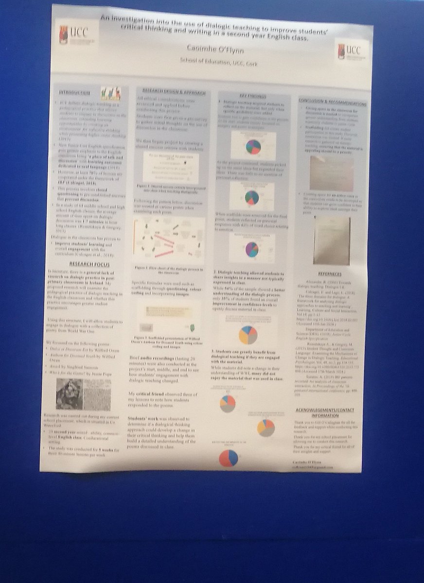 posters from today's #PME Professional Research Paper Symposium @UCCSchoolofEd #EdChatIE #educationresearch #