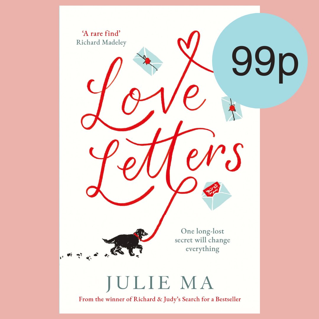 LOVE LETTERS by @reallyjuliema is only 99p on Kindle for a limited time!🐕 'Funny, sweet and relatable, this is a real gem of a read' - HEAT Find it here: shorturl.at/rtxzG