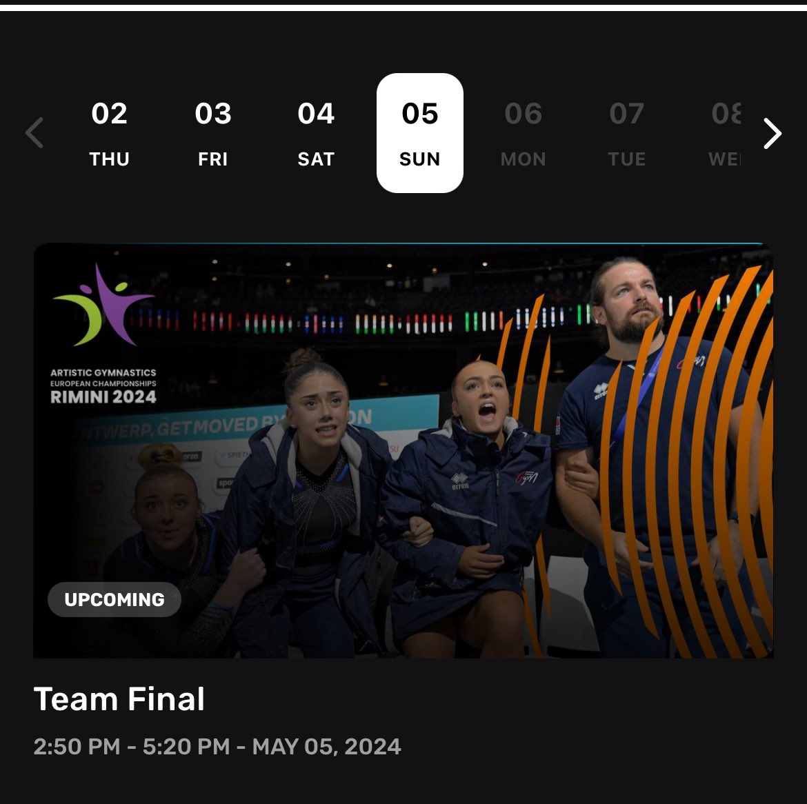 Je valide +++ la photo choisie pour la finale équipe sur Eurovision Sport!!!