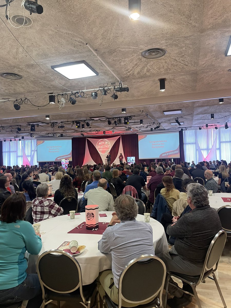 Standing room only this morning at @umontana’s annual Employee Appreciation Breakfast—proud to celebrate and honor the people who drive our mission everyday! #GoGriz