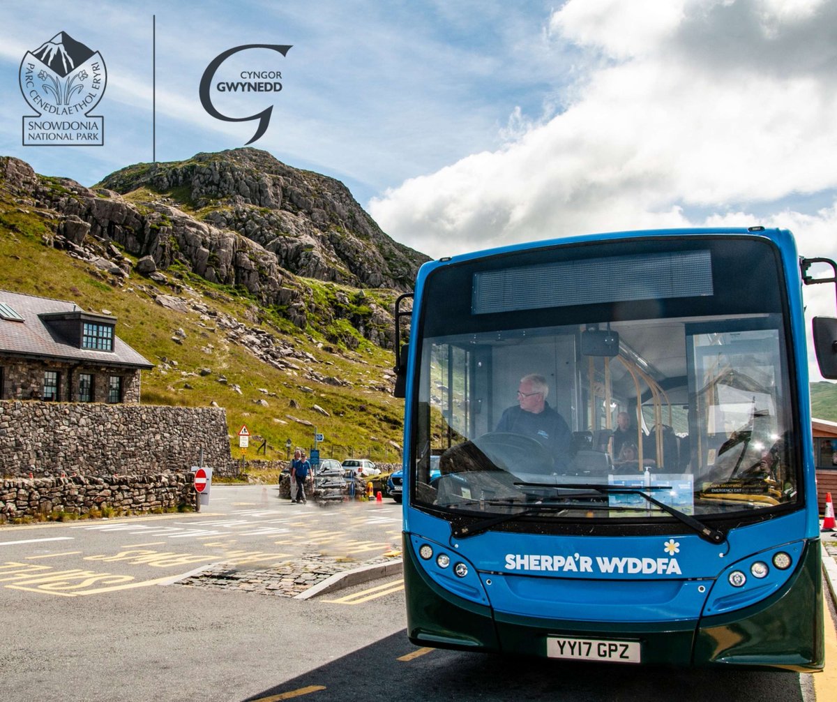 Using the Sherpa'r Wyddfa bus service is a great way to travel around Eryri and contributes towards sustainable travel, especially during the busy visitor season. Full information & timetables: sherparwyddfa.wales #gwynedderyrini