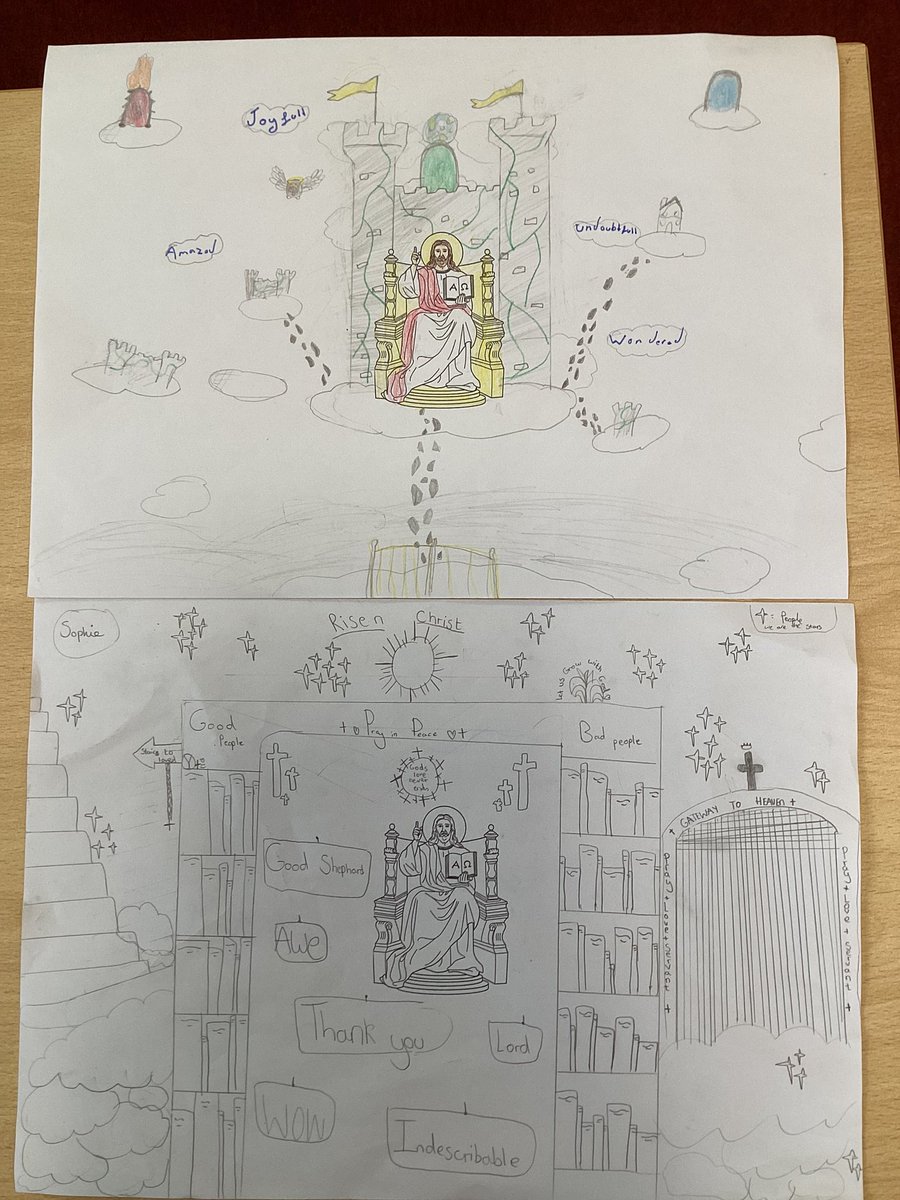 Our Liturgy in Year 6 this week was lead by Danielle, Amelia, Patricia and Selina. We thought about Jesus’ death and resurrection and the promise of eternal life that it brought. We then drew our own depictions of what we think Heaven looks like 🕯️🙏