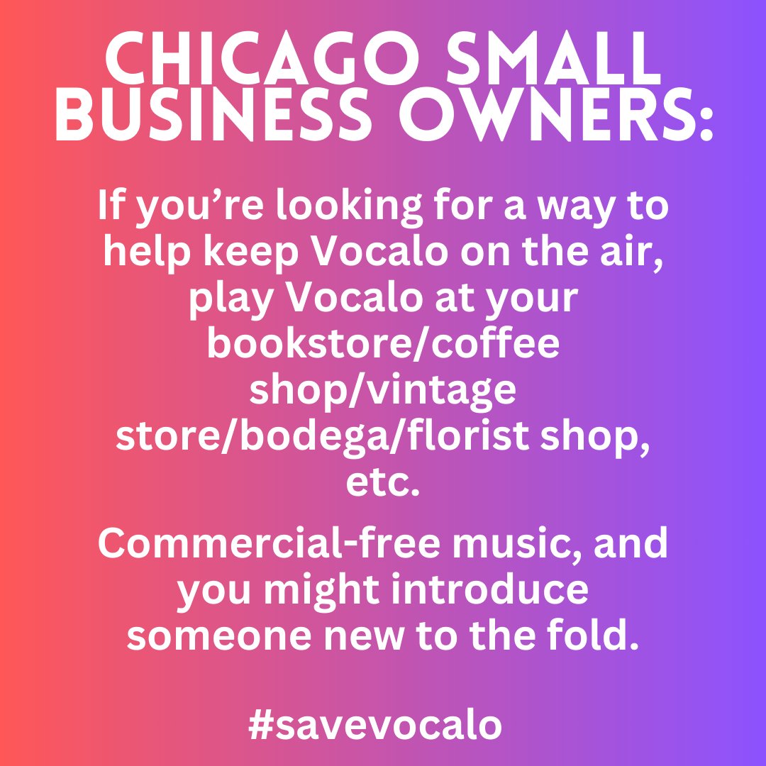 An idea...#savevocalo