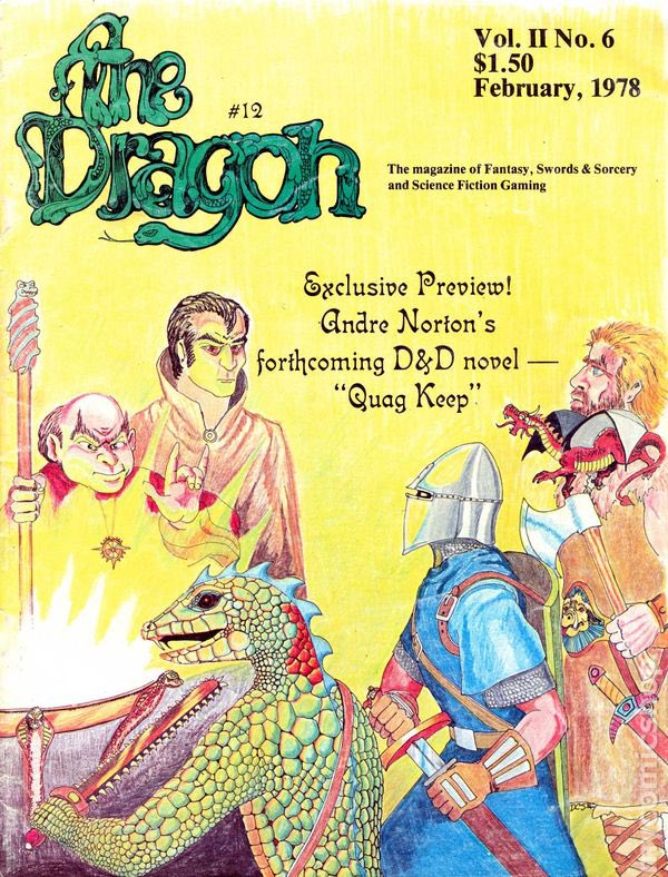 I like this cover of The Dragon #12. The artist is credited to be Elladan Elrohir 🤔 Familiar names but not artists... This art looks like Dave Sutherland to me.

#OSR #DnDBasic #DnD #HolmesBasic #BXDnD #oldschoolttrpg #ADnD #ODnD #dungeonsanddragons