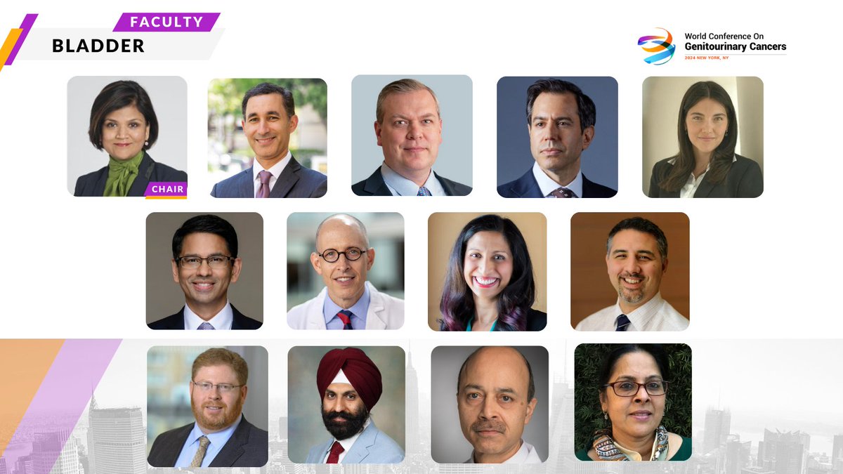 This Bladder Cancer Awareness Month, we express gratitude to the #WorldGU24 #BladderCancer faculty! Drs. @shilpaonc, @siadaneshmand, @MattGalsky, @apolo_andrea, @UroDocAsh, @MattMilowsky, @SimaPorten, @DrJohnSfakianos,@DrRosenbergMSK,@sonpavde, @sandysrimd hubs.la/Q02vB8Pc0