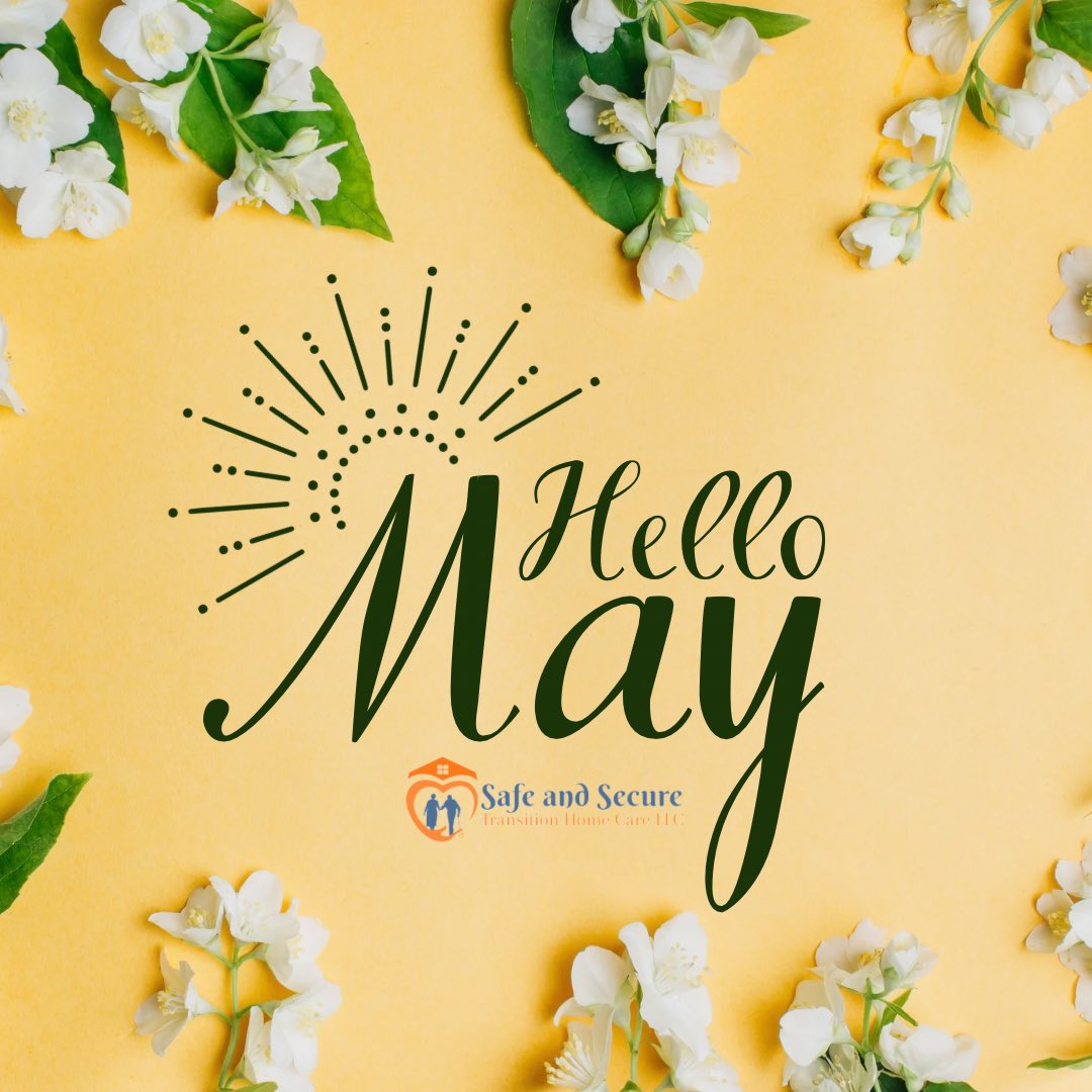 May the new month be filled with sunshine, happiness, and blessings.🌼
VASafeSecureHomeCare.com

#hellomay #quotes #homecare #homecarenurse #elderlycare  #caregiving #caregivers #mcleanva #greatfallsva #fallschurchva #tysonscornerva #viennava #manassasva
#arlingtonva #northernva