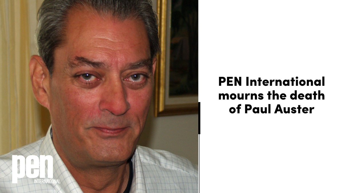 PEN International mourns the death of renowned author and dear friend of PEN, Paul Auster. 'His absence leaves a void in the hearts of his PEN colleagues and the entire literary community, a testament to the profound influence he wielded.' - Burhan Sonmez, PEN International