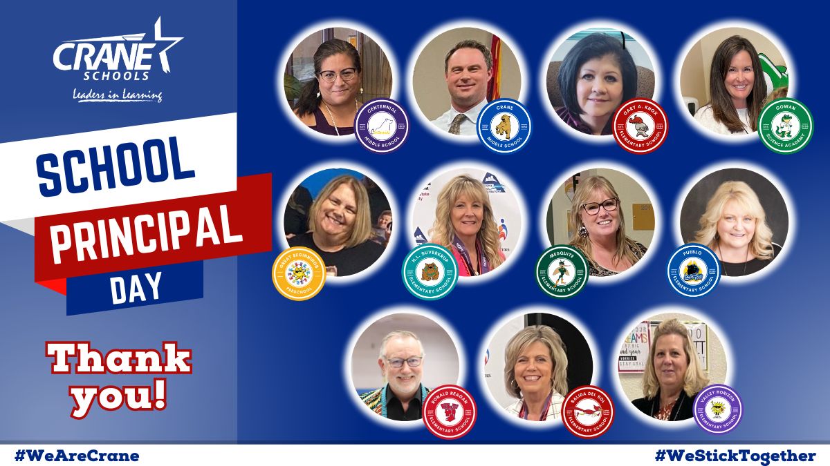 👏👏👏 Help us celebrate all of our Crane School Principals on #NationalSchoolPrincipalDay! These leaders show up every single day to support students, staff, and the community. Thank you for being simply amazing. #WeAreCrane#LeadersinLearning