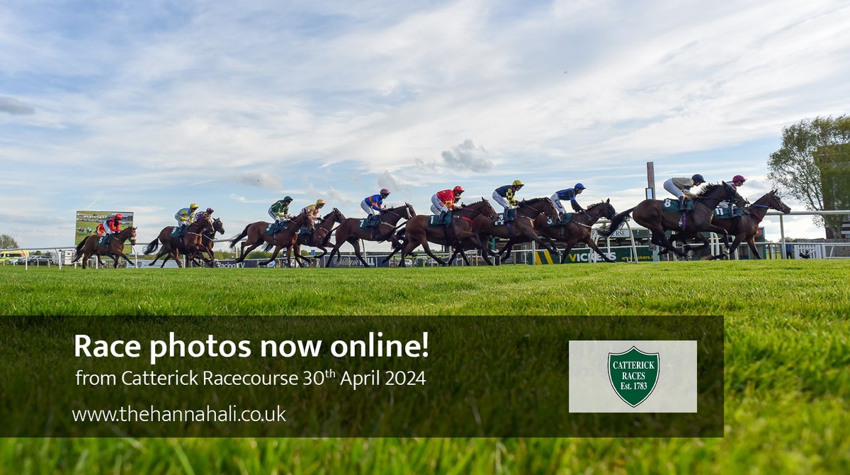 We raced at @CatterickRaces yesterday evening in the sunshine and warmth!! 🌞 All the race photos are online : 📸🏇tinyurl.com/CatApr30 Full round up below 👇