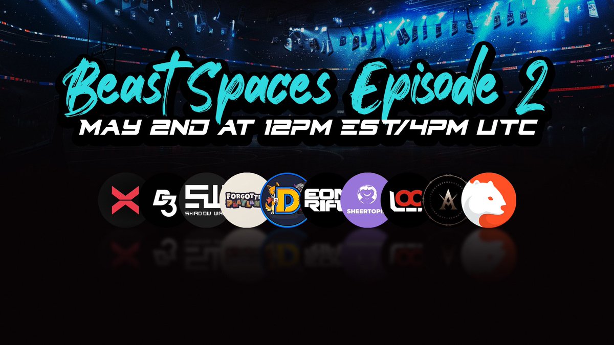 We’re excited to bring you our 2nd episode of our new weekly series… Beast League Spaces, right here on 𝕏 🎙️🏀 Tune in on Thursday, May 2nd at 12pm EST/4pm UTC! 🔥 𝗝𝗼𝗶𝗻 𝘂𝘀 𝗳𝗼𝗿 𝗮 𝗰𝗵𝗮𝗻𝗰𝗲 𝘁𝗼 𝘄𝗶𝗻 𝟱𝟬𝟬𝟬 𝗕𝗲𝗮𝘀𝘁𝗖𝗼𝗶𝗻 𝗶𝗻 𝗽𝗿𝗶𝘇𝗲𝘀 🚨 (Must have a…