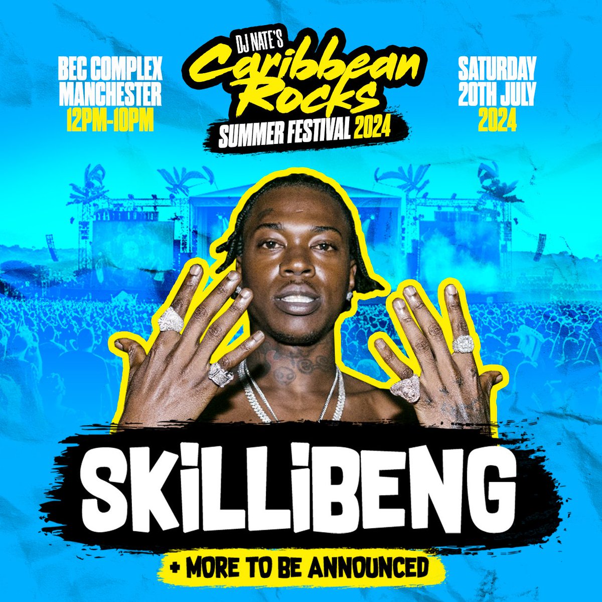 ‼️@skillibeng at the @caribbean_rocks music fest LET'S GOOOOOOO 🎟️£33.00 & up 👉shoobs.com/events/95504/c…
