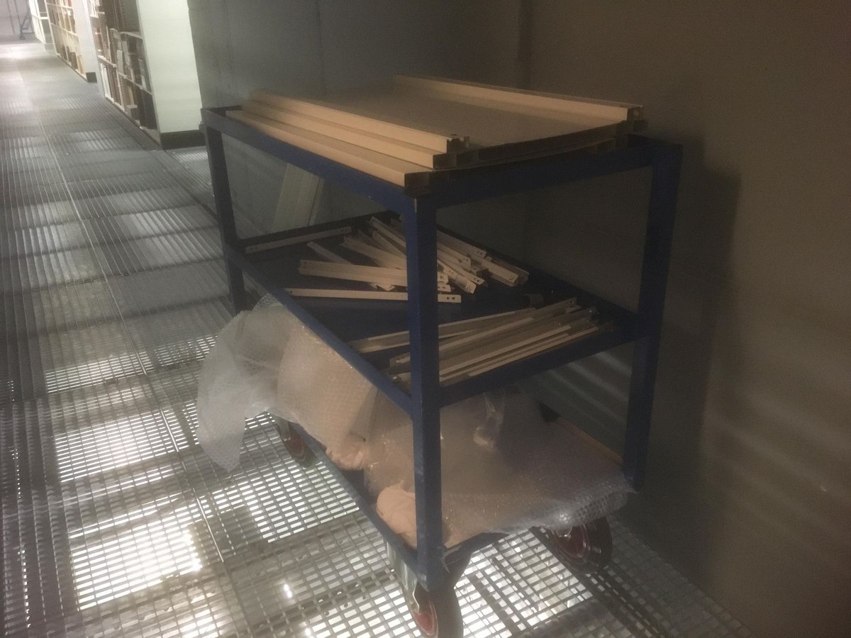#BehindTheScenes – During our closed week we also spent time re-pitching shelves to make space in our stores, for ….. what? Any guesses? We'll keep you posted! 😊 #WatchThisSpace @LibraryofBham