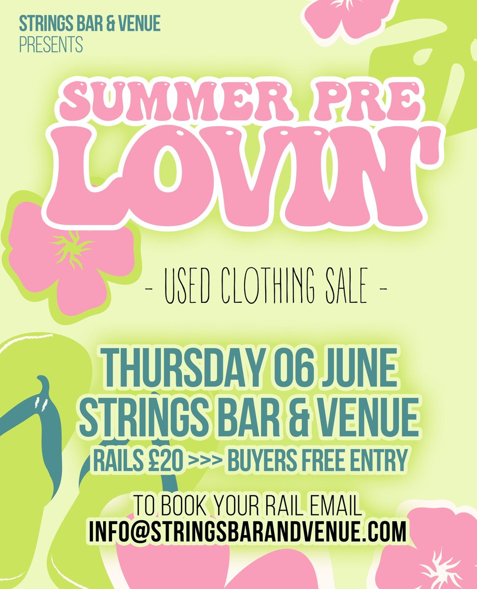 Happening here at Strings on Thursday 06 June, This Summer, we're Pre Lovin'!
⁠
Booking: Please get in touch via info@stringsbarandvenue.com for more info.⁠ We recommend you emailing us asap to avoid disappointment. (We’ve had no space left at the past few events.)⁠