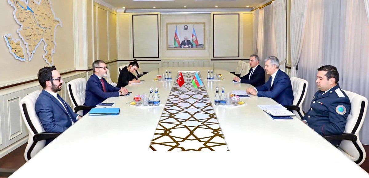 Başkanımız Prof. Dr. Muharrem Kılıç ve beraberindeki heyet, Azerbaycan Cumhuriyeti Devlet Göç İdaresi Başkanı Vüsal Huseynov’u ziyaret etti. @vhuseynov @muharremkilic1