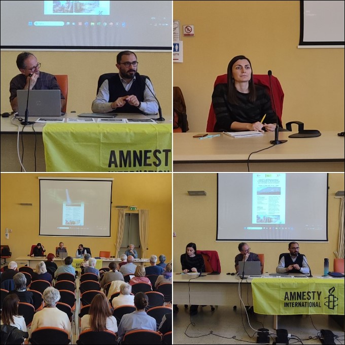 DIRITTO INTERNAZIONALE E SOLIDARIETA' IN PALESTINA Convegno, giovedì 11 Aprile 2024. all'Istituto Storico della Resistenza di #Cuneo Per @amnesty è intervenuta @TinaMarinari, dell'ufficio campagne di @amnestyitalia. @AmnestyCuneo @AmnestySaviglia @AmnestyTorreP