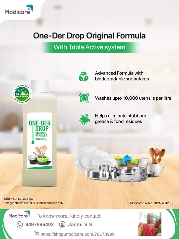 Experience the ultimate cleaning power with One-Der Drop Original Formula, engineered with a revolutionary Triple Active System. This advanced formula not only tackles stubborn grease and food residues but does so sustainably, thanks to its biodegradable surfactants.

Call me