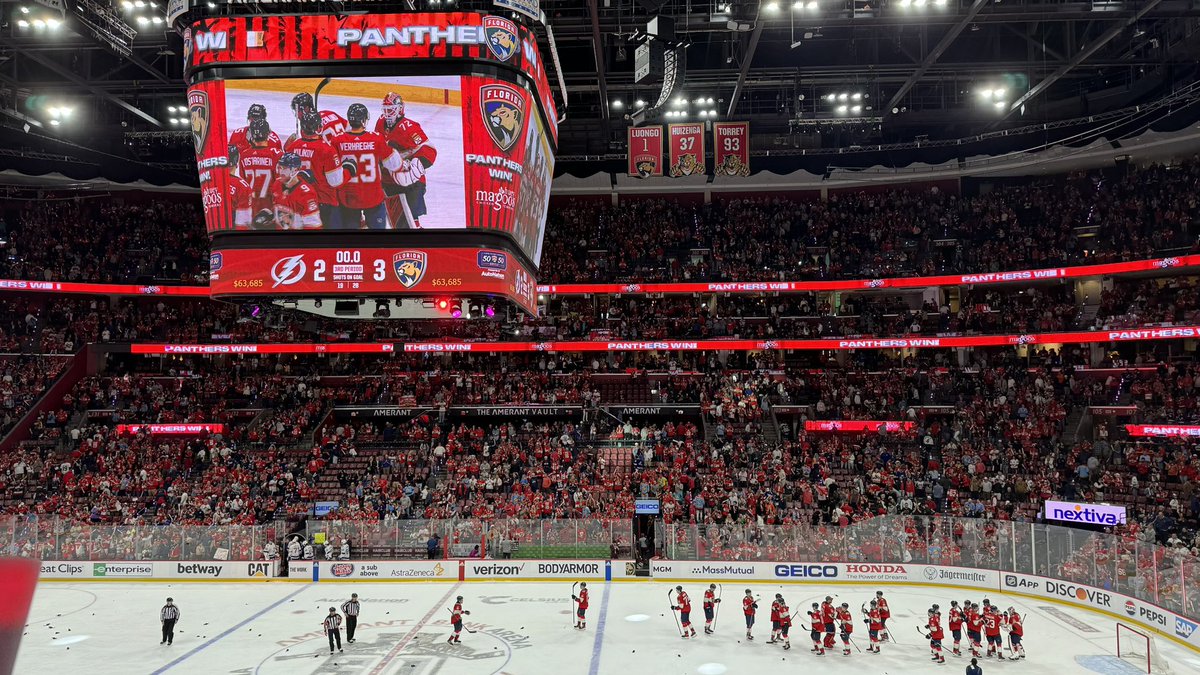 The Florida Panthers are 15-2 in their last 17 eastern conference playoff games. They’re 8-1 at home and 7-1 on the road in those 17 games. The opponents they faced: Tampa Bay Lightning Carolina Hurricanes Toronto Maple Leafs Boston Bruins #TimeToHunt