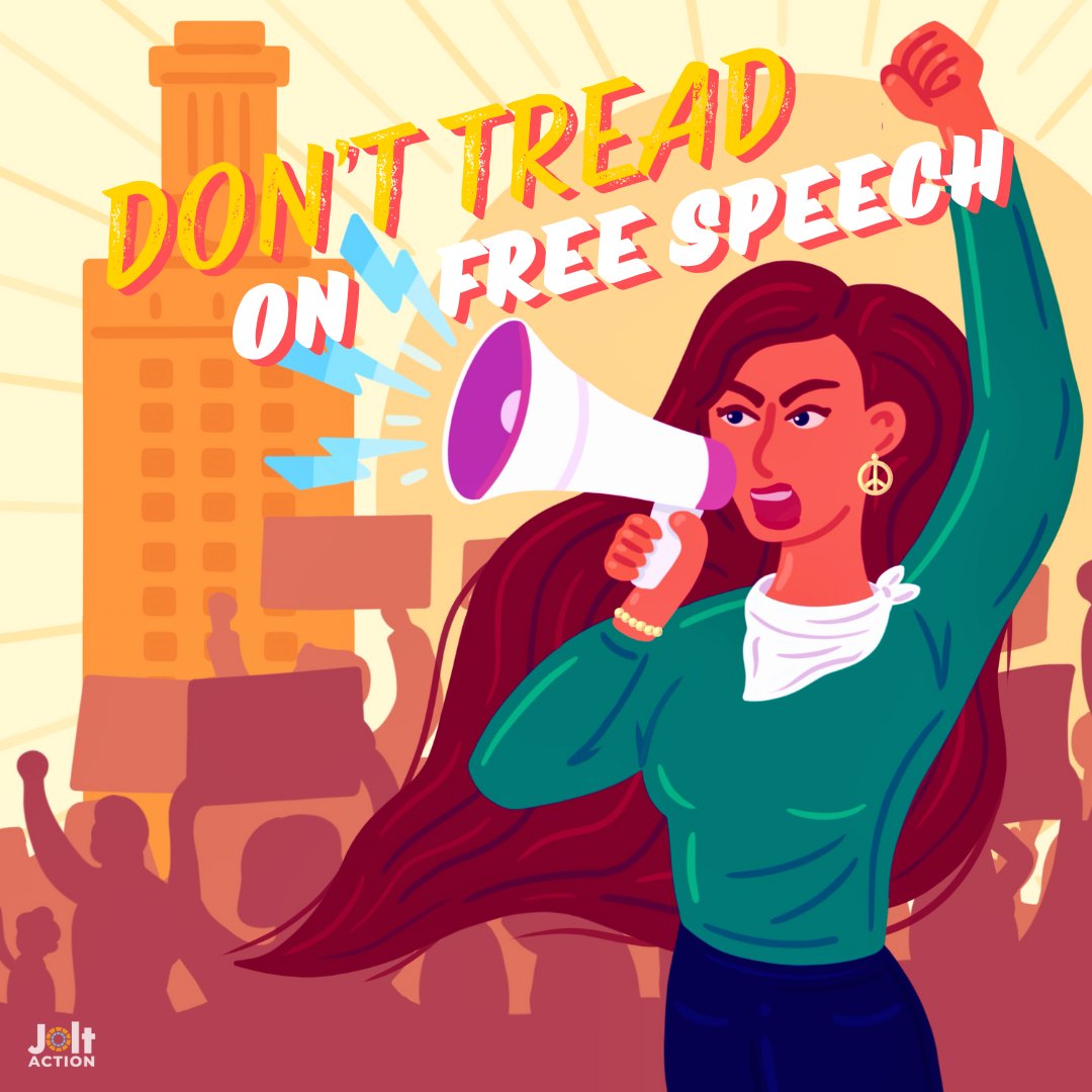 🎨✊ Excited to unveil our latest activist art piece inspired by the recent student protests at UT Austin. Join us as we stand in solidarity with the brave students who peacefully exercised their right to free speech and assembly. #JoltintoAction #youngleaders #Civicengagement
