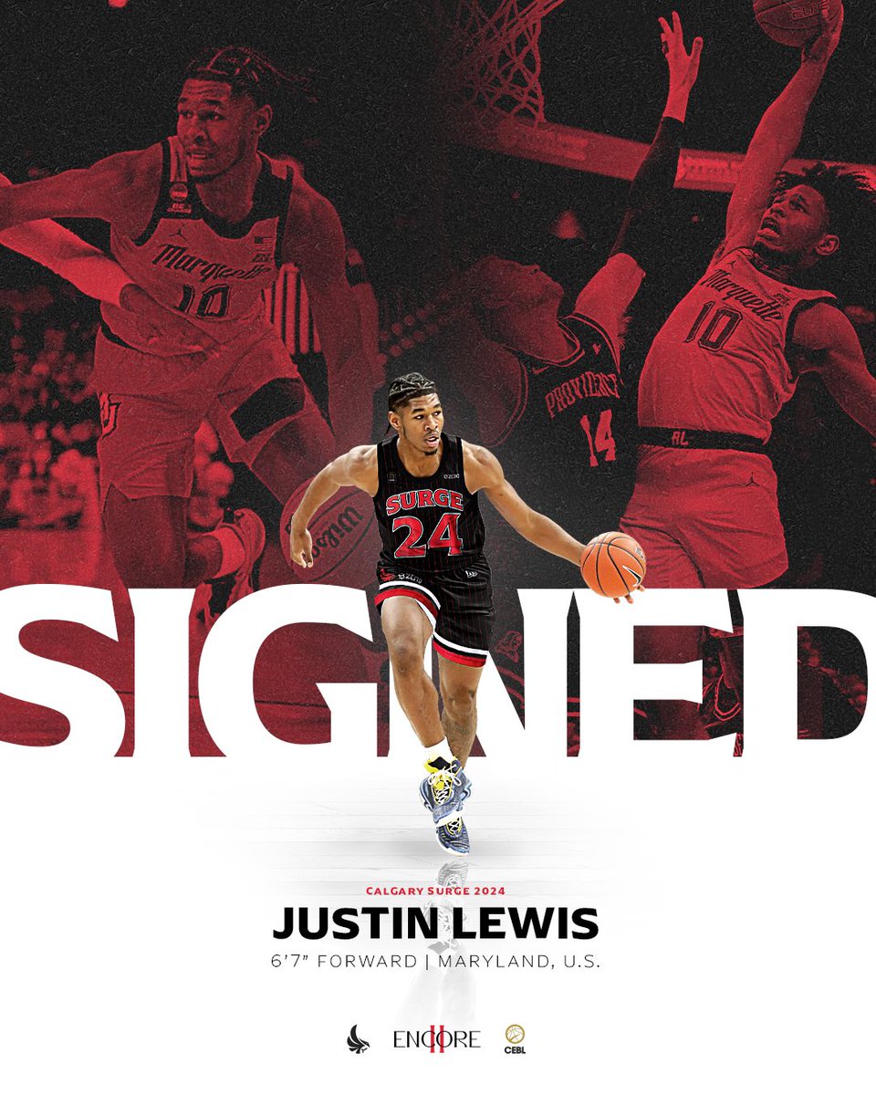 🚨BREAKING🚨

We have signed <a href="/MarquetteMBB/">Marquette Basketball</a>  product Justin Lewis for the 2024 season. He spent time in the <a href="/nbagleague/">NBA G League</a> with the <a href="/windycitybulls/">Windy City Bulls</a> &amp; the <a href="/slcstars/">Salt Lake City Stars</a> where he averaged 5.2 points, 3.2 rebounds, 0.8 assists, 0.2 steals, and 14.3 minutes in 29 games.

#HomeTeam | #Encore