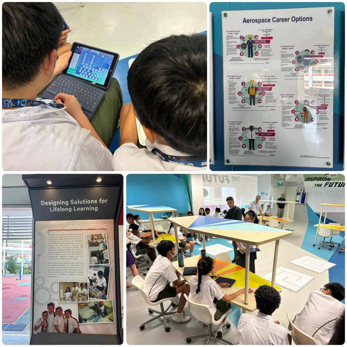 Concluding #ISTP2024 visits, organized by @OECDEduSkills, @eduint & @MOEsg, the #OECDCentre4Skills toured Changkat Changi Secondary🇸🇬. Their strong partnership with the aerospace industry prepares students with practical and applied learning for tomorrow’s innovators. 📷