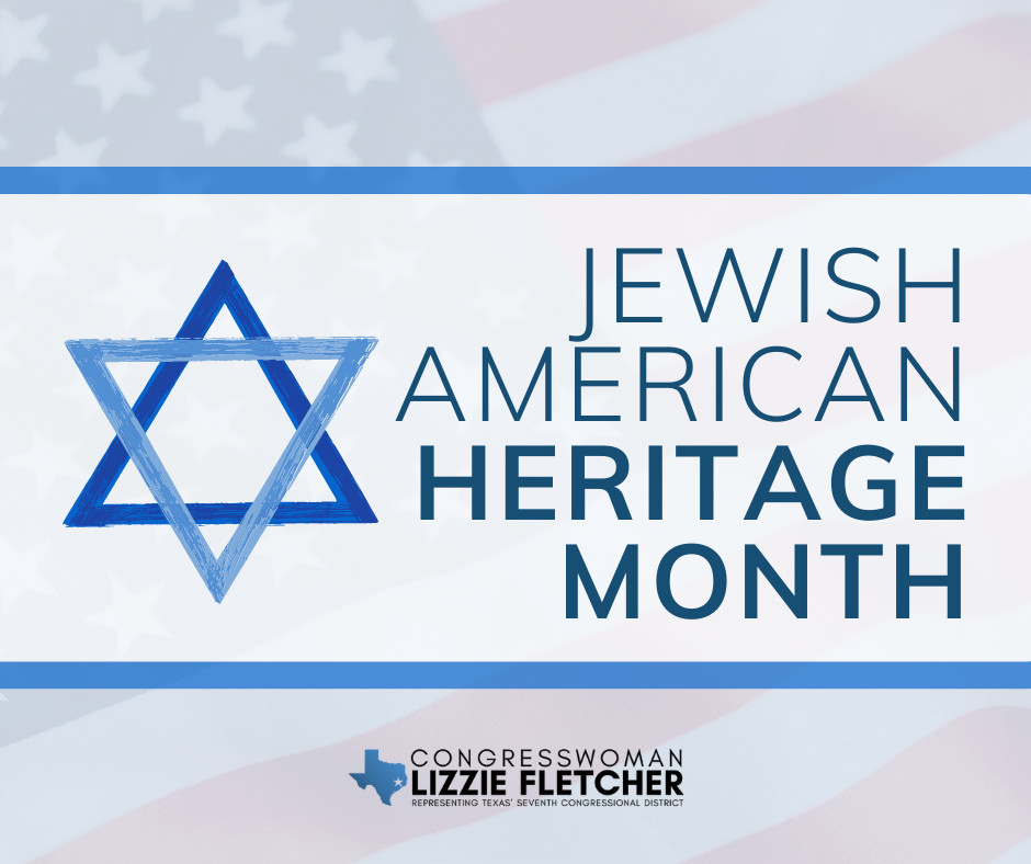 During #JewishAmericanHeritageMonth, we celebrate the enduring contributions of Jewish Americans and celebrate the vibrancy and diversity of American Jewish life and #OurSharedHeritage in #TX07 and across the country.