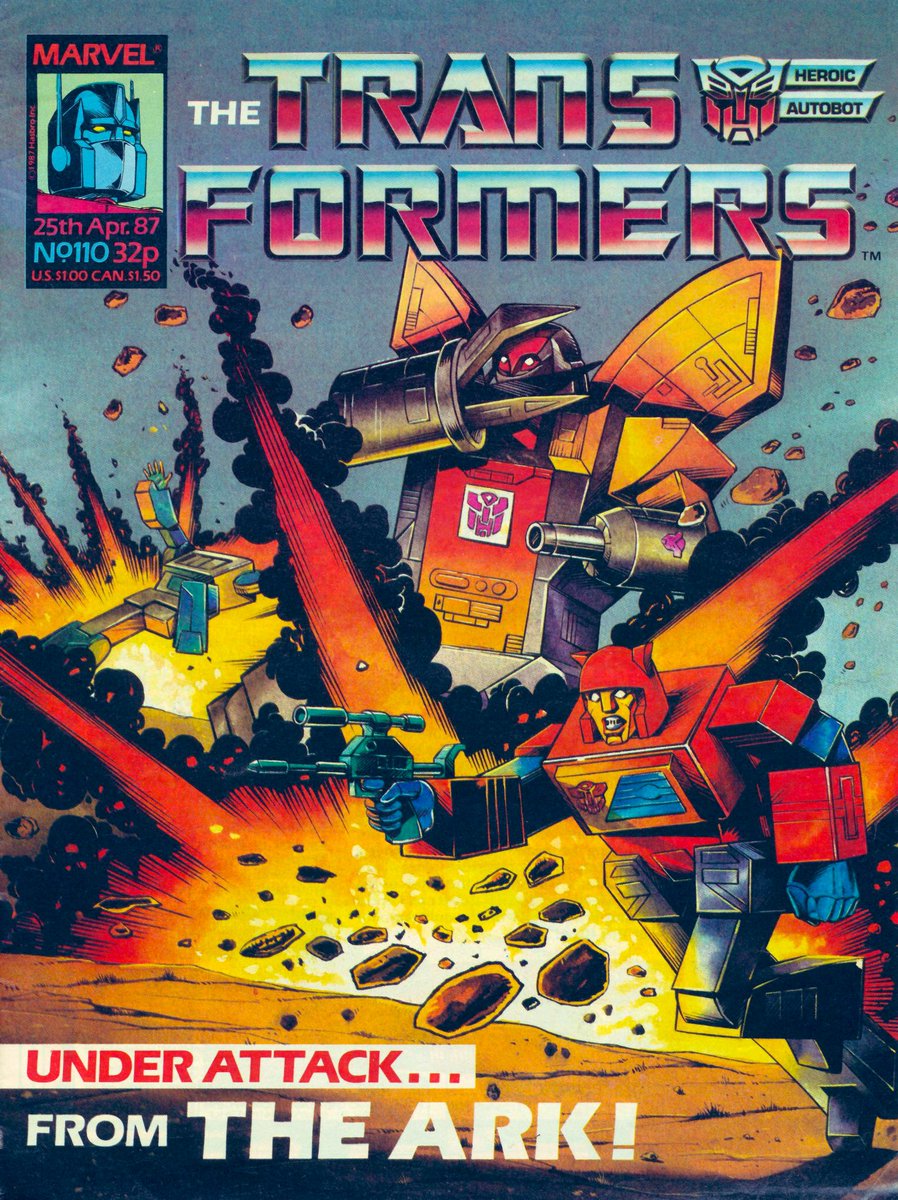 The Transformers Gallery - Marvel UK Comics The Transformers #110 Cover By Jeff Anderson #Transformers40