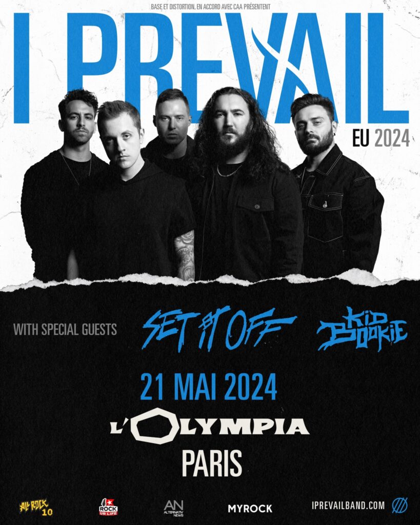 #CONCOURS : Tente ta chance et gagne tes places pour le concert de @IPrevailBand (+ @SetItOff + @kidbookie) le 21 mai à @OLYMPIAHALL avec @RockUrLifeNET ! 3x2 invitations en jeu.

➡ rockurlife.net/concours/i-pre…

📍 Tirage au sort le 15 mai à minuit !

#IPrevail #RockUrLife