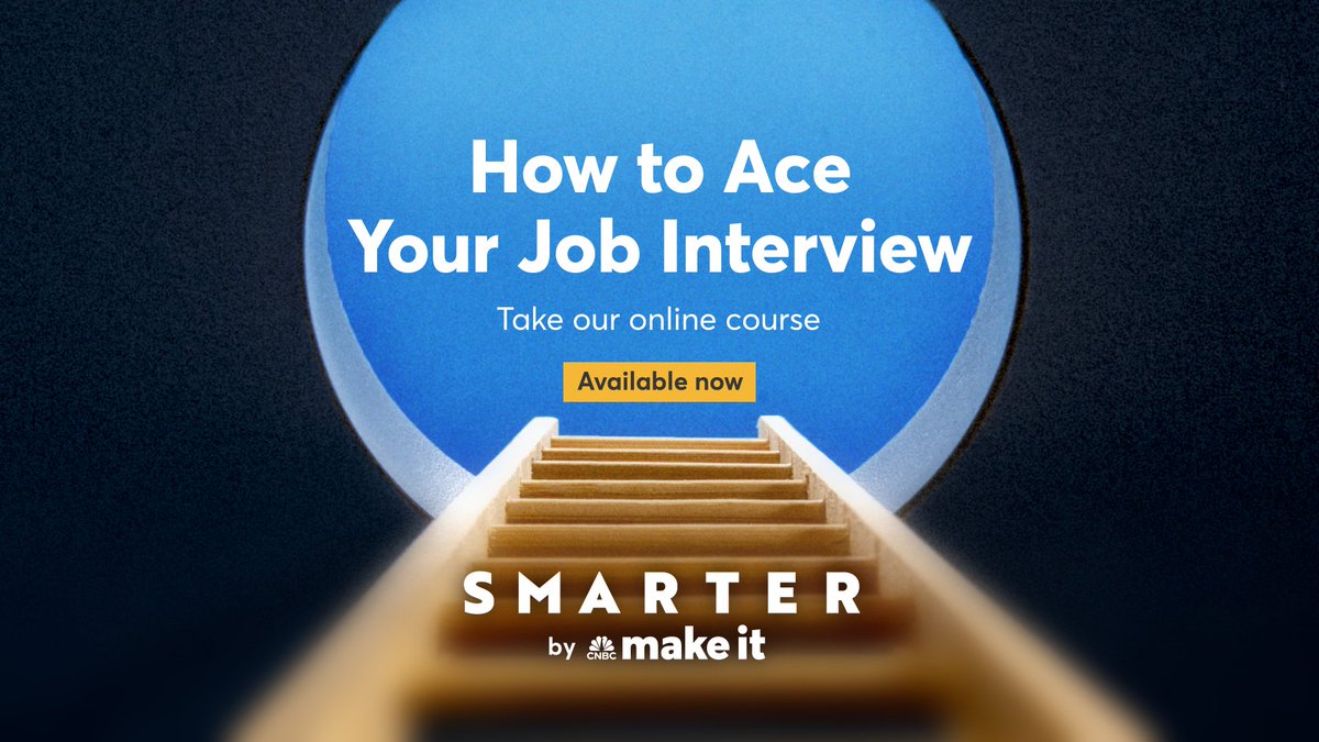 Prepare for your next job interview the smart way.

CNBC Make It created an online course that teaches you how to ace your next job interview. Use the code NEWGRAD and save 50% with a limited-time offer: cnb.cx/3Wo7aCe