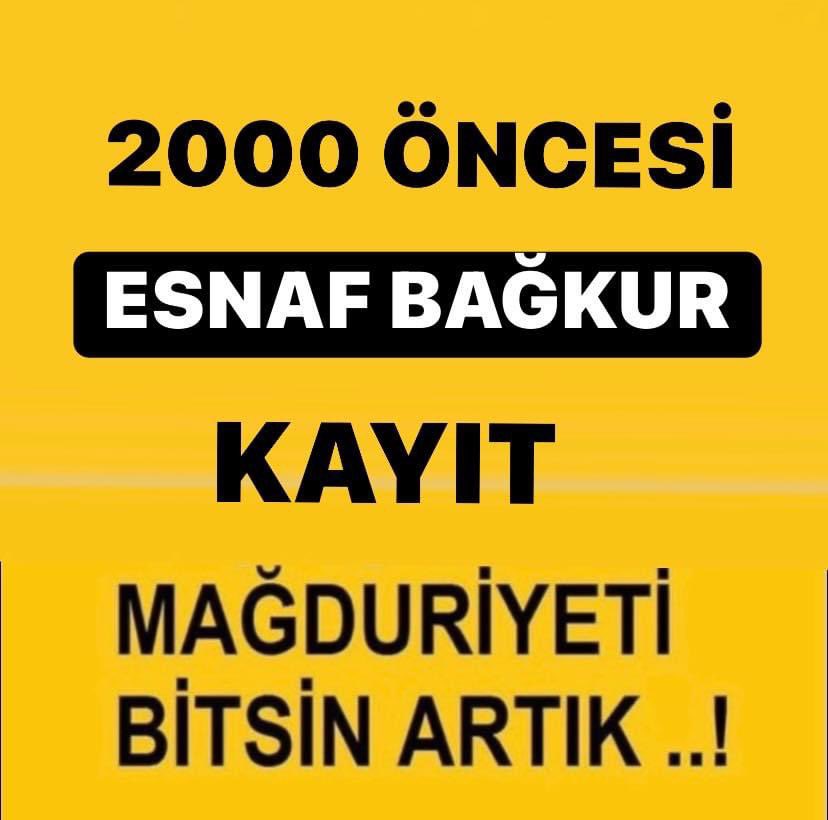 @isikhanvedat 150 BİN ESNAF=150 Bin Aile❗ @RTErdogan @eczozgurozel @MhpTbmmGrubu @isikhanvedat @leylasahinusta @memetsimsek @tgrthabertv @halktvcomtr @NOWhaber #Pazar #BağkurTescilÇözülmedenMecliseHuzurYok #BağkurTesciliÇözmeyenSiyasilerİstifa