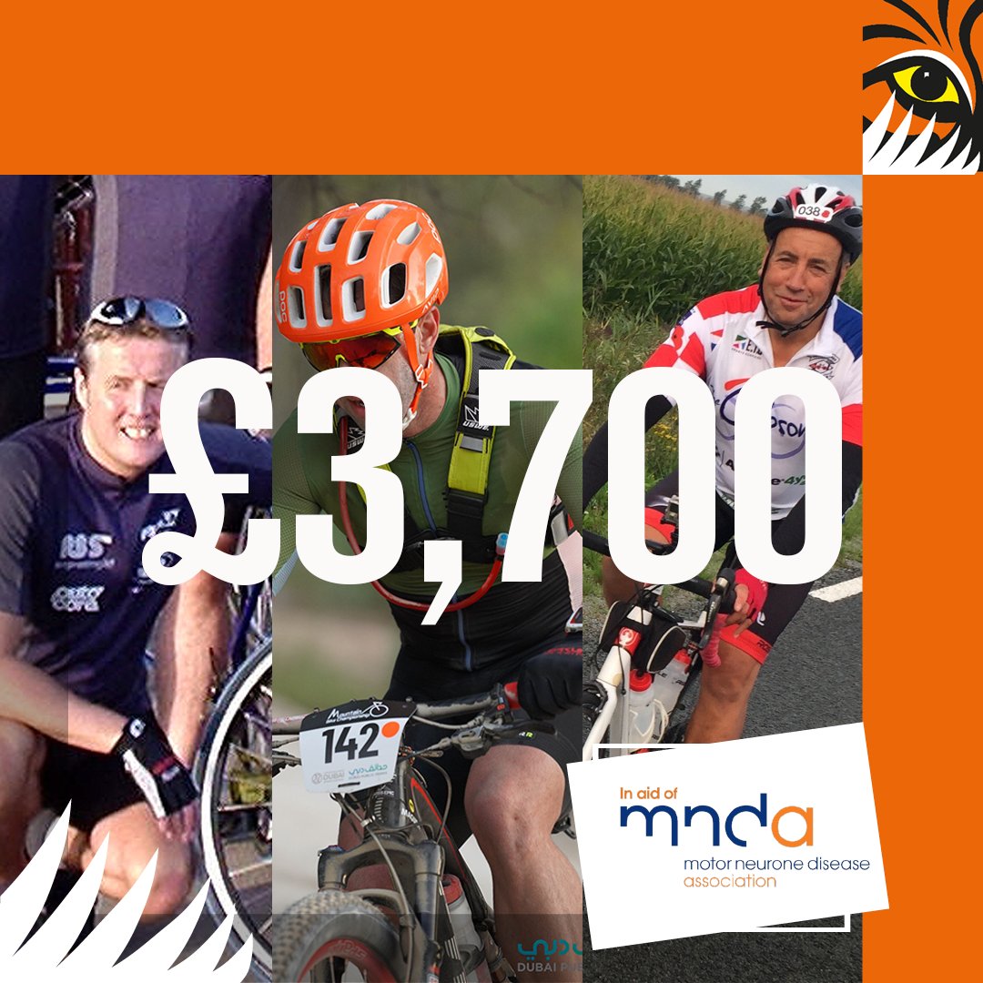We've raised a whopping £3,700 so far for @mndassoc. With less than a month to go, can you help us reach our target? justgiving.com/team/teamtiger… #MNDA #RideLondon