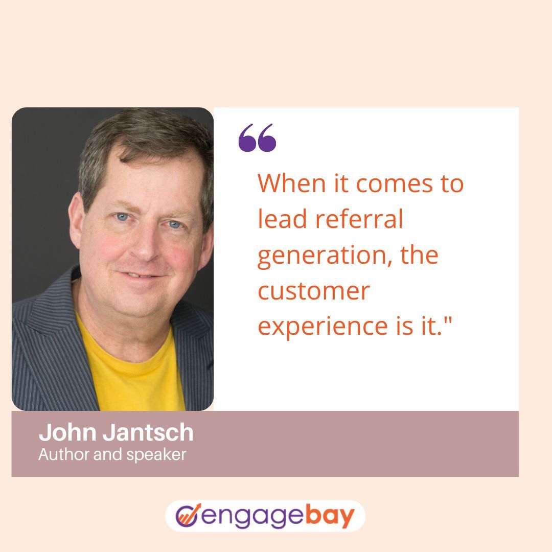 When it comes to lead referral generation, the customer experience is everything.' - John Jantsch ✨ How do you prioritize customer experience in your business? #DigitalMarketing #CustomerExperience #JohnJantschQuotes @ducttape