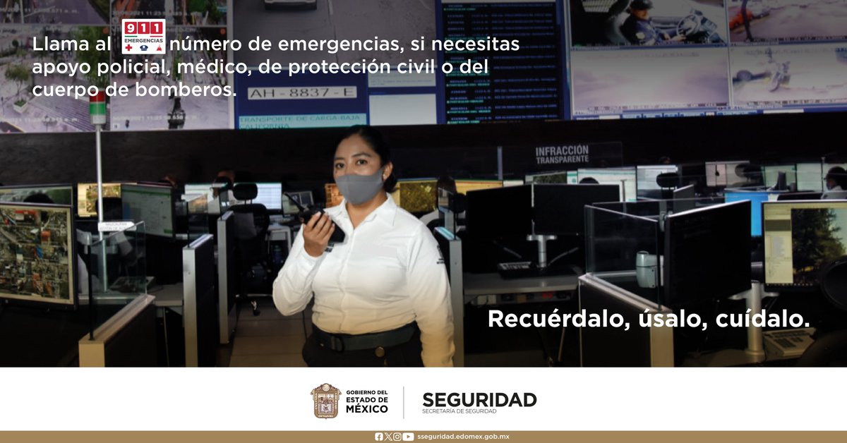 Te compartimos los servicios de emergencia que puedes solicitar al número 9-1-1. Úsalo responsablemente, no sabes cuándo lo vas a necesitar.

#NúmeroDeEmergencias #CuidamosDeTi