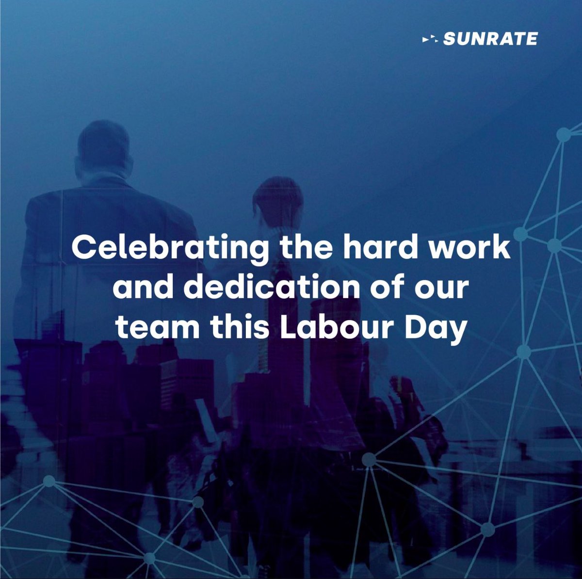 Wishing you a Happy Labour Day from all of us at @SUNRATE! Today, we celebrate the hard work and dedication of our team. Thank you for your commitment to excellence! #SUNRATE #LabourDay2024